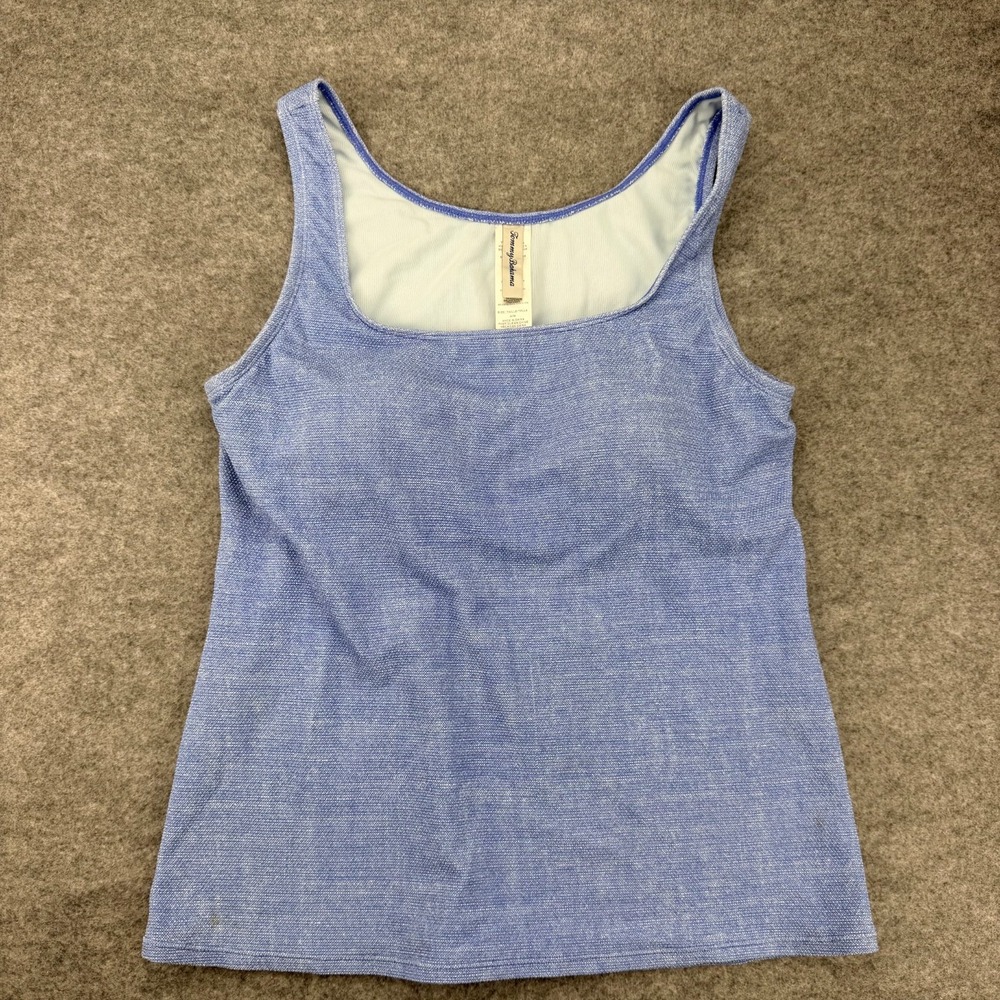Tommy Bahama Womens Blue Sleeveless Tank Top Built In Bra SS100316 Medium